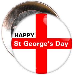 Happy St George's Day Badge