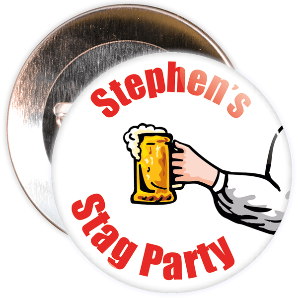 Personalised Stag Party Badge