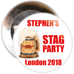Custom Stag Party Badge
