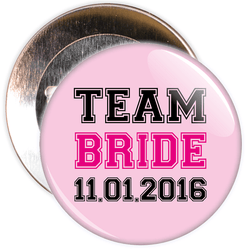 Customisable Pink Team Bride Hen Night Badge