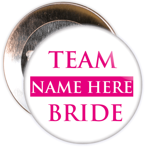 Customisable Team Bride Hen Night Badge
