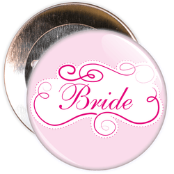 Pink Bride Hen Party Badge