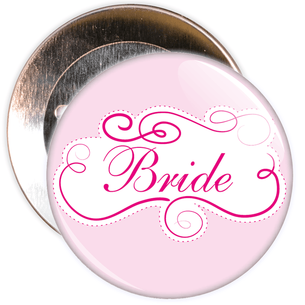 Pink Bride Hen Party Badge