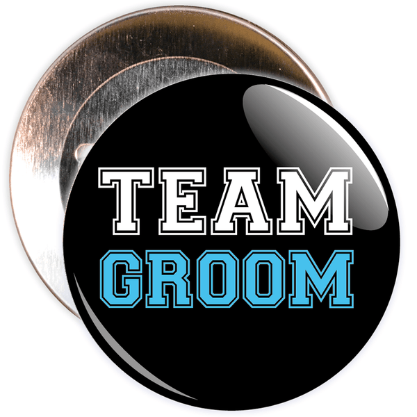Black Team Groom Badge