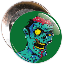 Zombie Halloween Badge